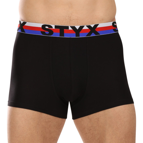 3PACK Herren Boxershorts Styx Sport elastisch schwarz dreifarbig (3G1960)