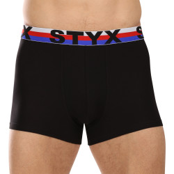 Herren Boxershorts Styx Sport elastisch schwarz dreifarbig (G1960)