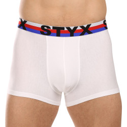 Herren Boxershorts Styx Sport elastisch weiß dreifarbig (G2061)