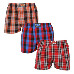 3PACK Herren Boxershorts Styx klassischer Gummizug mehrfarbig (3A102327)