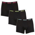 3PACK Herren Klassische Boxershorts HUGO schwarz (50503079 971)