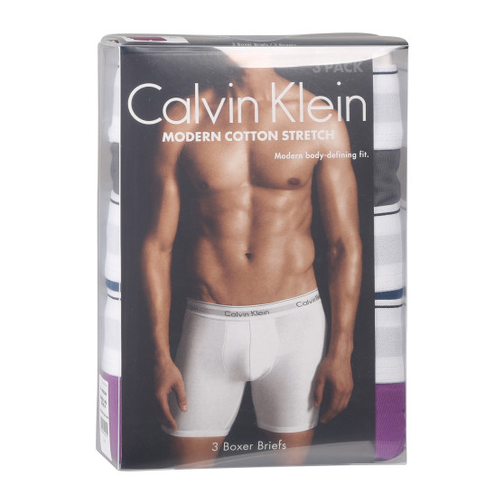 3PACK Herren Klassische Boxershorts Calvin Klein mehrfarbig (NB2381A-M8U)