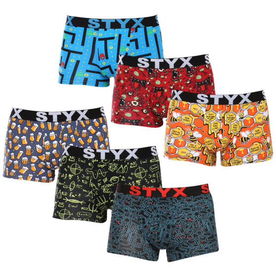 6PACK Herren Klassische Boxershorts Styx art sportlicher Gummizug mehrfarbig (6G12697124/2)