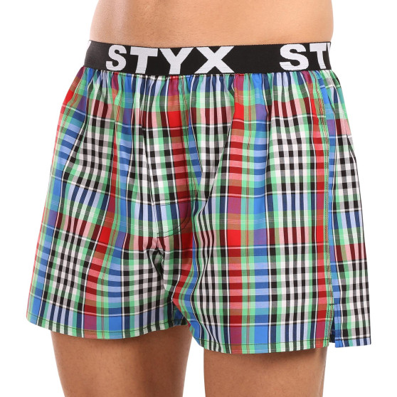 Herren Boxershorts Styx sportlicher Gummizug mehrfarbig (B1036)