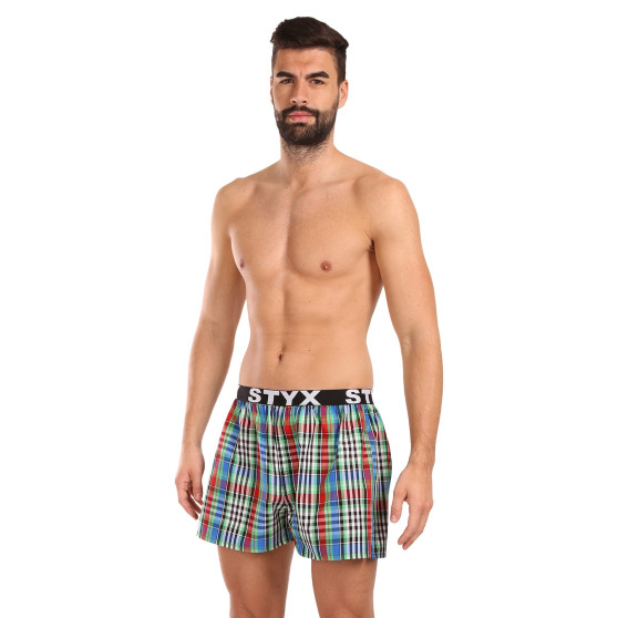 Herren Boxershorts Styx sportlicher Gummizug mehrfarbig (B1036)