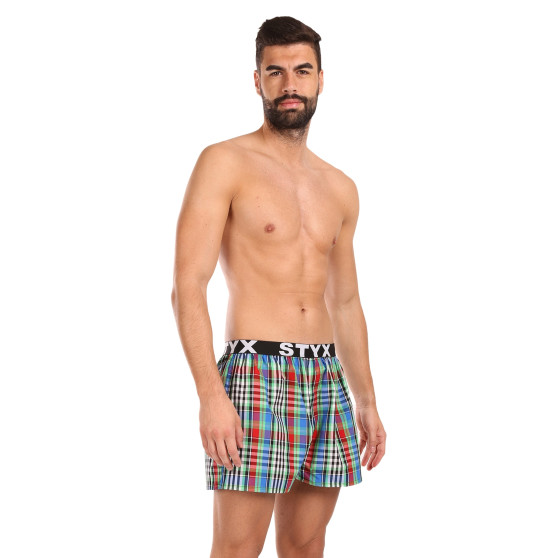 Herren Boxershorts Styx sportlicher Gummizug mehrfarbig (B1036)