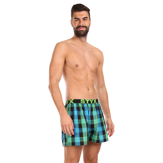 Herren Boxershorts Styx sportlicher Gummizug mehrfarbig (B1038)