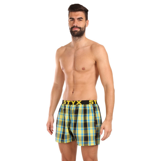 Herren Boxershorts Styx sportlicher Gummizug mehrfarbig (B1033)