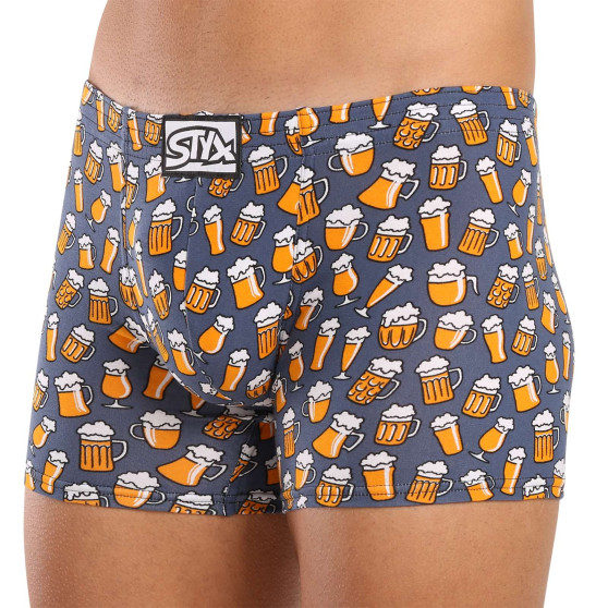 3PACK Herren Boxershorts Styx long art klassischer Gummizug mehrfarbig (3F13714)