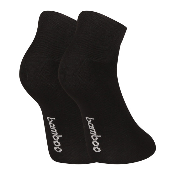 3PACKSocken Nedeto kurz Bambus schwarz (3PBN01)