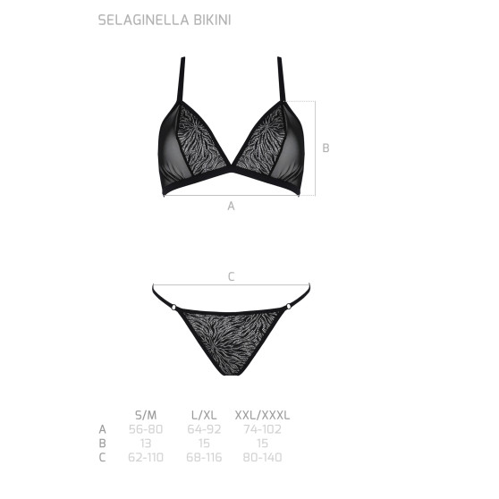 Frauenset Passion schwarz (Selaginella bikini)