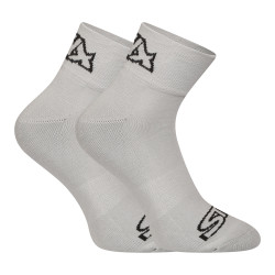 Sneaker Socken Styx grau mit schwarzem Logo (HK1062)