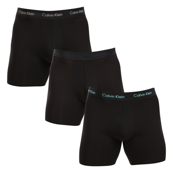 3PACK Herren Klassische Boxershorts Calvin Klein schwarz (NB1770A-MXT)