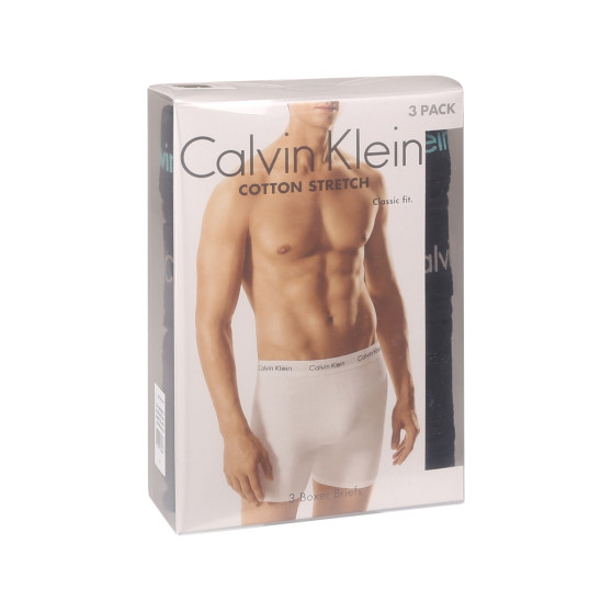 3PACK Herren Klassische Boxershorts Calvin Klein schwarz (NB1770A-MXT)