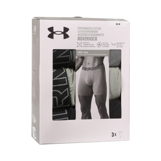 3PACK Herren Klassische Boxershorts Under Armour mehrfarbig (1383889 709)