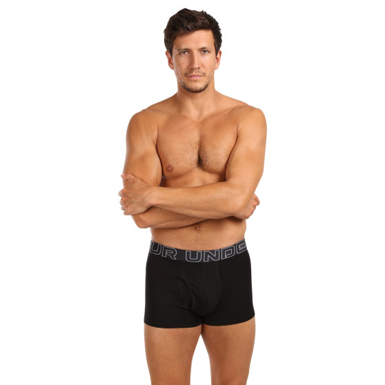 3PACK Herren Klassische Boxershorts Under Armour schwarz (1383891 001)