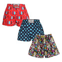 3PACK Boxershorts für Kinder Styx art klassischer Gummizug mehrfarbig (3J11819)