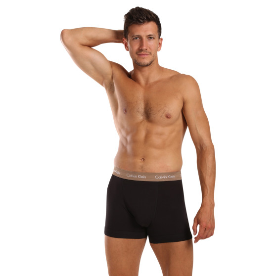 3PACK Herren Klassische Boxershorts Calvin Klein schwarz (U2662G-NOP)