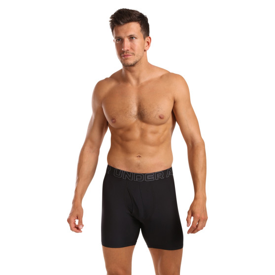 3PACK Herren Klassische Boxershorts Under Armour schwarz (1383884 001)