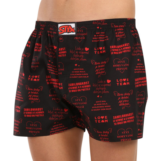 3PACK Herren Boxershorts Styx art klassischer Gummizug mehrfarbig (3A17789)