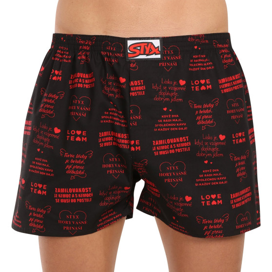 3PACK Herren Boxershorts Styx art klassischer Gummizug mehrfarbig (3A16477)