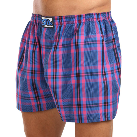 Herren Boxershorts Styx klassischer Gummizug Übergröße mehrfarbig (E1032)