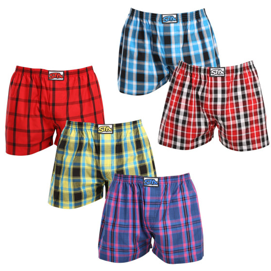 5PACK Herren Boxershorts Styx klassischer Gummizug Übergröße mehrfarbig (5E103135)