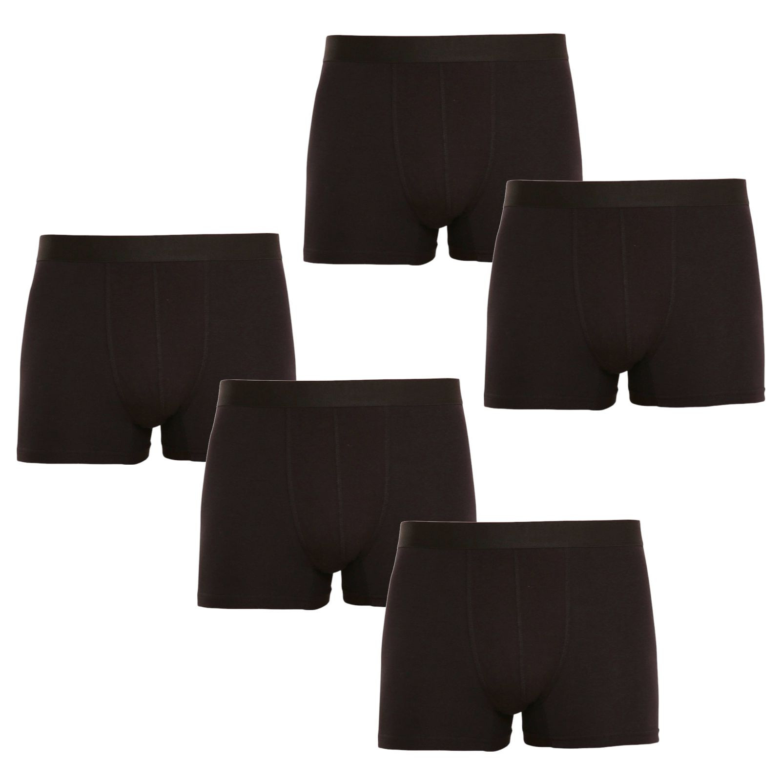 5PACK Herren Klassische Boxershorts Nedeto schwarz (5NB001) 5XL.
Klassische schwarze Boxershorts für jeden Kleiderschrank

Die Nedeto Herren-Boxershorts mit längerem Bein sorgen für perfekten Tragekomfort im Alltag, egal ob Sie ein wichtiges Arbeitstreffen haben oder zum Klettern müssen.
Tschechische Marke Nedeto setzt auf Qualität

Wir tragen alle Nedeto-Boxershorts, weil wir sie selbst hergestellt haben.