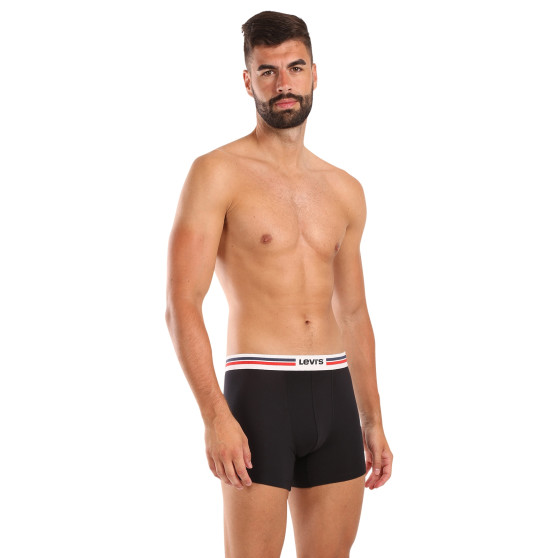 4PACK Herren Klassische Boxershorts Levis schwarz (701224292 001)