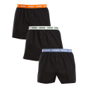 3PACK Herren Boxershorts HUGO schwarz (50518079 961)