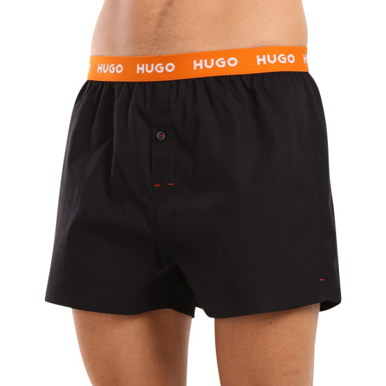 3PACK Herren Boxershorts HUGO schwarz (50518079 961)