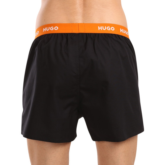 3PACK Herren Boxershorts HUGO schwarz (50518079 961)