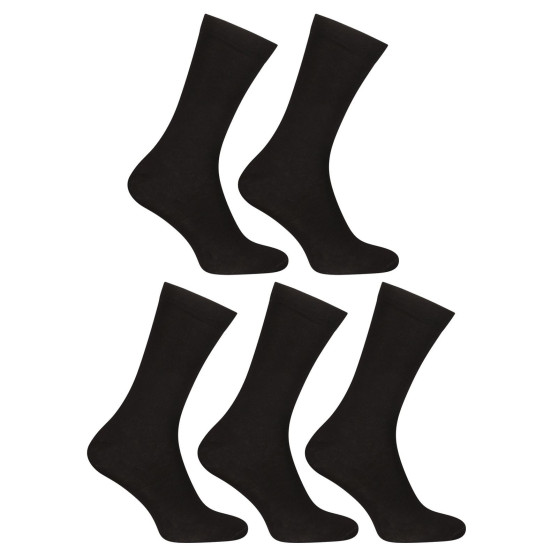 5PACK  4x Socken groß Bambus schwarz - vierteljährliches Jahresabonnement Nedeto