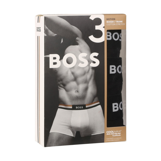 3PACK Herren Klassische Boxershorts BOSS schwarz (50516542 001)