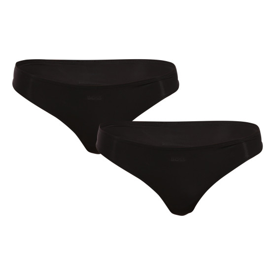 3PACK Damen Tangas BOSS schwarz (50520431 001)