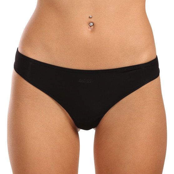 3PACK Damen Tangas BOSS schwarz (50520431 001)