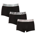 3PACK Herren Klassische Boxershorts Calvin Klein schwarz (NB3074A-QTE)