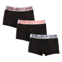 3PACK Herren Klassische Boxershorts Calvin Klein schwarz (NB3074A-MJ3)