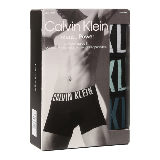 3PACK Herren Klassische Boxershorts Calvin Klein schwarz (NB3612A-Q1L)