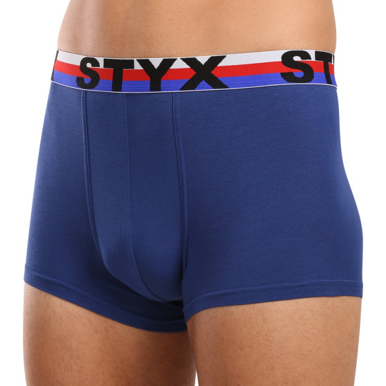 Styx Herren Boxershorts Sport elastisch dunkelblau tricolor (G1968)