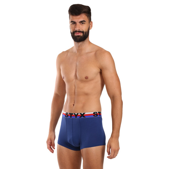 Styx Herren Boxershorts Sport elastisch dunkelblau tricolor (G1968)