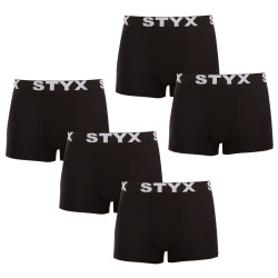 5PACK Herren Klassische Boxershorts Styx sportlicher Gummizug schwarz (5G960)