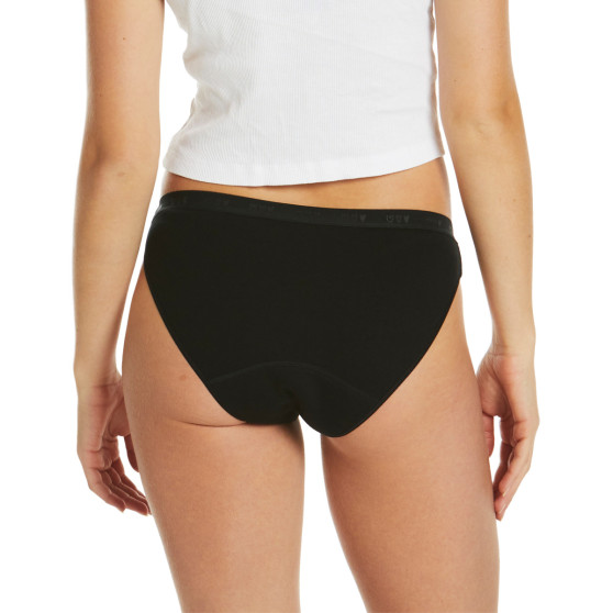 Menstruationshöschen für Mädchen Love Luna Bikini Sporty Schwarz (LOVE050SB)