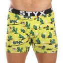 Styx Herren Boxershorts lang Kunst Sport Gummi Kaktus (UN1351)