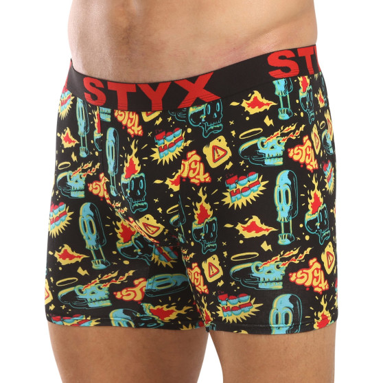 Styx Herren Boxershorts lange Kunst Sport Gummi toohot (UN1458)