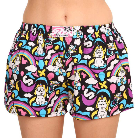 3PACK Damen Boxershorts Styx art klassischer Gummizug mehrfarbig (3K11889)