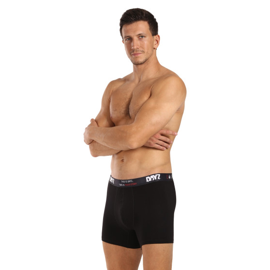 3PACK Herren Klassische Boxershorts DAYZ schwarz (DZ001)