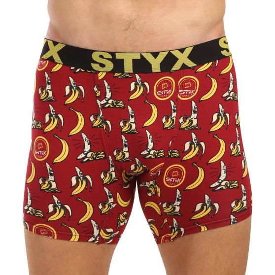 Styx Herren Boxershorts lange Kunst Sport Gummi Bananen (UN1359)