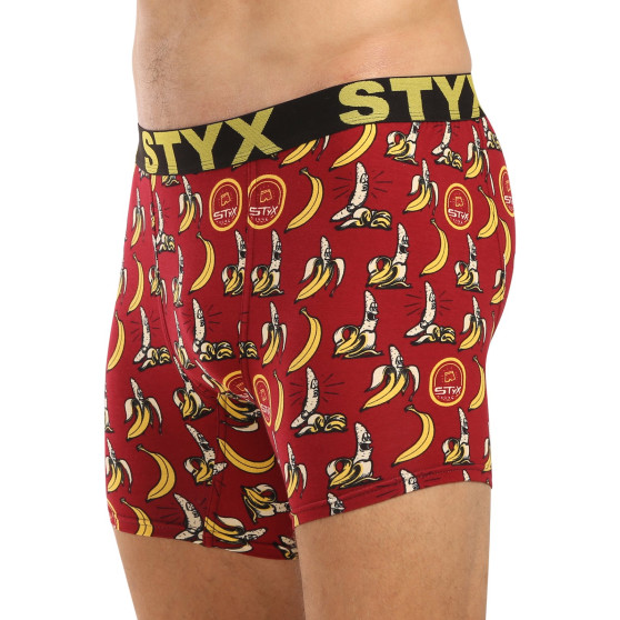 Styx Herren Boxershorts lange Kunst Sport Gummi Bananen (UN1359)