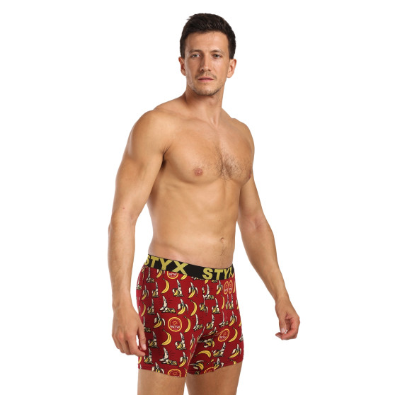 Styx Herren Boxershorts lange Kunst Sport Gummi Bananen (UN1359)